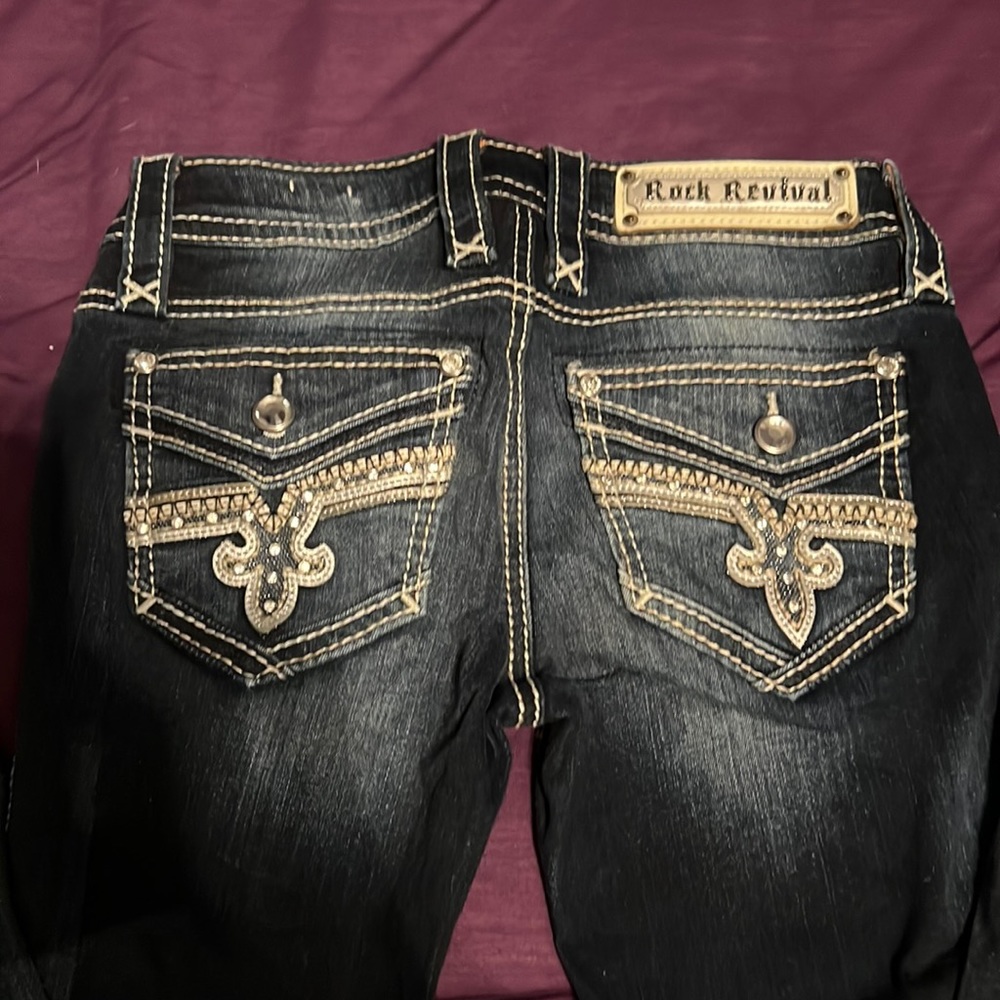 Rock Revival Dark Wash Skinny Jeans
